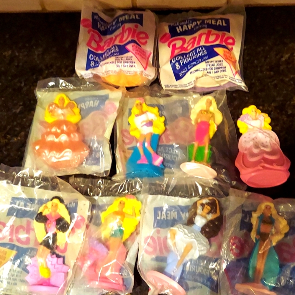 VINTAGE 1991 BARBIE MCDONALD'S HAPPY MEAL TOYS